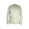 MCR Safety: Men's H1T Tan Flame Resistant (FR) Long Sleeve Henley Shirt -Work Attire Shop h1tedit