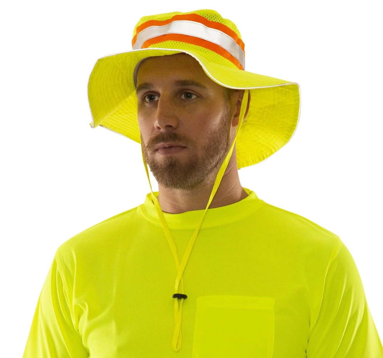 Tingley Hats: Unisex H73222 Fluorescent Yellow Job Sight Ranger Hat 4 Tingley Hats: Unisex H73222 Fluorescent Yellow Job Sight Ranger Hat - Image 2