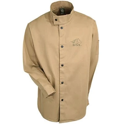Black Stallion Jackets: Men's BXTN9C Flame-Resistant Tan Welding Jacket 3 Black Stallion Jackets: Men's BXTN9C Flame-Resistant Tan Welding Jacket