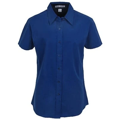 Port Authority Shirts: Women's Mediterranean Blue Short Sleeve Shirt L508 MDB 3 Port Authority Shirts: Women's Mediterranean Blue Short Sleeve Shirt L508 MDB