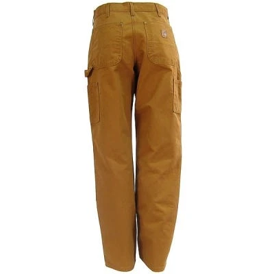 Carhartt Pants: Men's B136 BRN Brown Double Front Duck Dungaree Work Pants 4 Carhartt Pants: Men's B136 BRN Brown Double Front Duck Dungaree Work Pants - Image 2