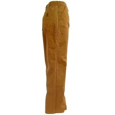 Carhartt Pants: Men's B136 BRN Brown Double Front Duck Dungaree Work Pants 3 Carhartt Pants: Men's B136 BRN Brown Double Front Duck Dungaree Work Pants