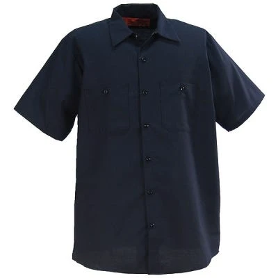 Red Kap Shirts: Men's SP24 NV Navy Industrial Short-Sleeve Work Shirt 4 Red Kap Shirts: Men's SP24 NV Navy Industrial Short-Sleeve Work Shirt - Image 3