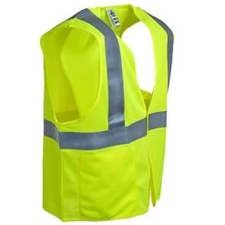 Ergodyne Vest: Class 2 Lime Solid Fabric Vest 8225 HL -Work Attire Shop image 52676
