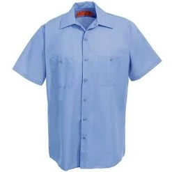Red Kap Shirts: Men's Blue SP24 MB Short-Sleeve Industrial Uniform Work Shirt 7 Red Kap Shirts: Men's Blue SP24 MB Short-Sleeve Industrial Uniform Work Shirt -Work Attire Shop image 54415 1