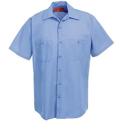 Red Kap Shirts: Men's Blue SP24 MB Short-Sleeve Industrial Uniform Work Shirt 5 Red Kap Shirts: Men's Blue SP24 MB Short-Sleeve Industrial Uniform Work Shirt - Image 3