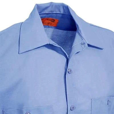 Red Kap Shirts: Men's Blue SP24 MB Short-Sleeve Industrial Uniform Work Shirt 4 Red Kap Shirts: Men's Blue SP24 MB Short-Sleeve Industrial Uniform Work Shirt - Image 2