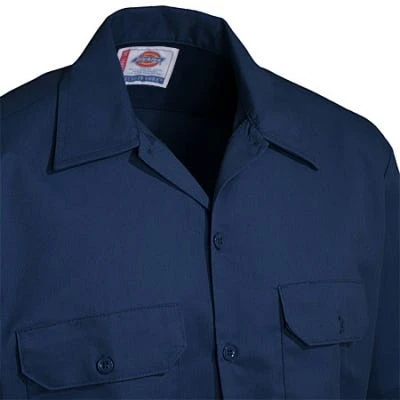 Dickies Shirts: Men's 1574 DN Dark Navy Stain Release Short Sleeve Work Shirt 4 Dickies Shirts: Men's 1574 DN Dark Navy Stain Release Short Sleeve Work Shirt - Image 2