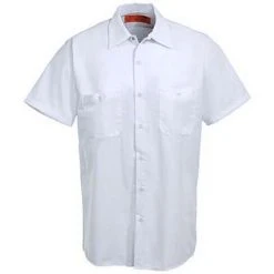 Red Kap Shirts: Men's White SP24 WH Short-Sleeve Uniform Work Shirt -Work Attire Shop image 66563 1