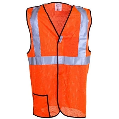 OccuNomix Vests: Mesh Orange Hi-Vis Safety Vest LUX SSBRPC ORG 3 OccuNomix Vests: Mesh Orange Hi-Vis Safety Vest LUX SSBRPC ORG