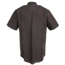 Horace Small Shirts: Mens Brown Soil-Release Short Sleeve Shirt HS1245
