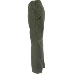 Carhartt Pants: Men's B111 MOS Green Flannel Lined Pants