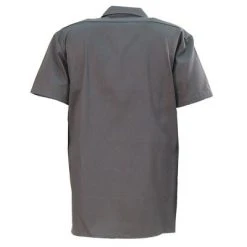 Dickies Shirts: Men's 1574 CH Charcoal Twill Short Sleeve Work Shirt