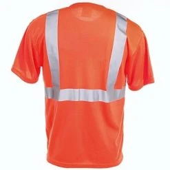 CornerStone Shirts: Men's CS401 SONG Safety Orange High Visibility Tee Shirt 7 CornerStone Shirts: Men's CS401 SONG Safety Orange High Visibility Tee Shirt -Work Attire Shop image 74249