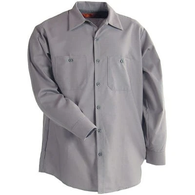 Red Kap Shirts: Men's Grey Long Sleeve Work Shirt SP14 GY 4 Red Kap Shirts: Men's Grey Long Sleeve Work Shirt SP14 GY - Image 2