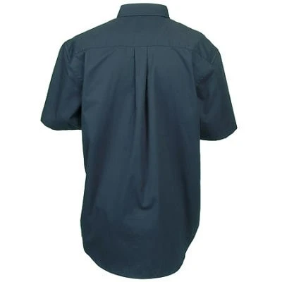Port Authority Shirts: Dark Green Short Sleeve Cotton Shirt S508 DGR 5 Port Authority Shirts: Dark Green Short Sleeve Cotton Shirt S508 DGR - Image 3