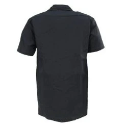 Dickies Shirts: Men's Black 1574 BK Twill Short Sleeve Work Shirt