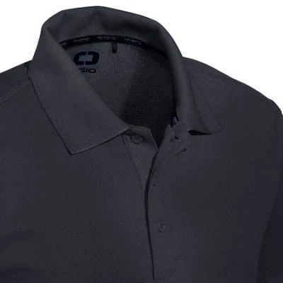 OGIO Shirts: Men's Black OG101 BLK Short Sleeve Polyester Polo Shirt 5 OGIO Shirts: Men's Black OG101 BLK Short Sleeve Polyester Polo Shirt - Image 3