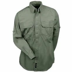 5.11 Tactical Shirts: Men's Green Cotton Work Shirt 72157 182 -Work Attire Shop image 83168