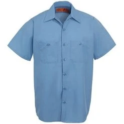 Red Kap Shirts: Men's SP24 LB Light Blue Industrial Uniform Work Shirt -Work Attire Shop image 83909