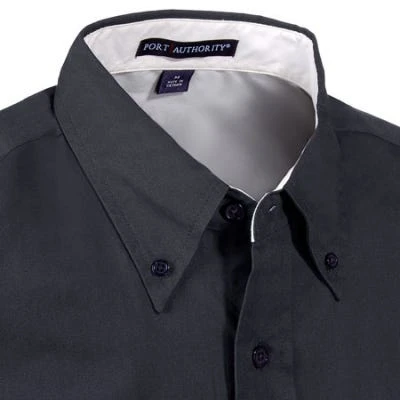 Port Authority Shirts: S508 BLK Men's Black Short Sleeve Button Down Shirt 4 Port Authority Shirts: S508 BLK Men's Black Short Sleeve Button Down Shirt - Image 2