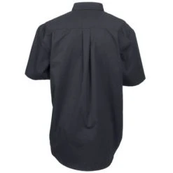 Port Authority Shirts: S508 BLK Men's Black Short Sleeve Button Down Shirt 7 Port Authority Shirts: S508 BLK Men's Black Short Sleeve Button Down Shirt -Work Attire Shop image 84342