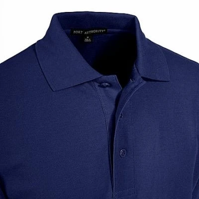 Port Authority Shirts: Silk Touch Navy Knit Polo Shirt K500 NVY 4 Port Authority Shirts: Silk Touch Navy Knit Polo Shirt K500 NVY - Image 2