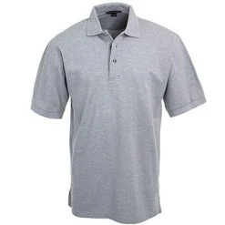 Port Authority Shirts: Men's Gray K420 OXF Cotton Pique Polo Shirt