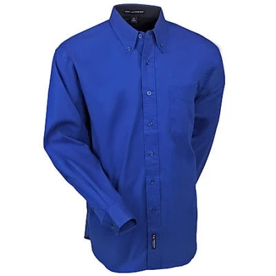 Port Authority Shirts: Men's Royal Blue S608 RYL Cotton Blend Woven Shirt 5 Port Authority Shirts: Men's Royal Blue S608 RYL Cotton Blend Woven Shirt - Image 3