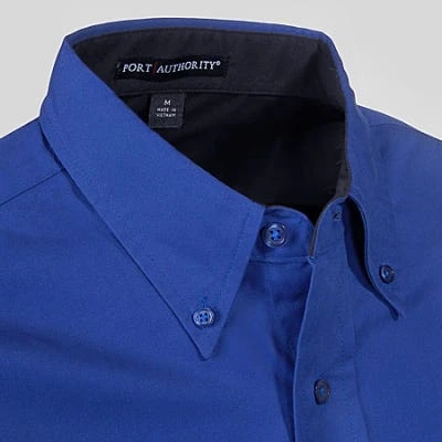 Port Authority Shirts: Men's Royal Blue S608 RYL Cotton Blend Woven Shirt 3 Port Authority Shirts: Men's Royal Blue S608 RYL Cotton Blend Woven Shirt