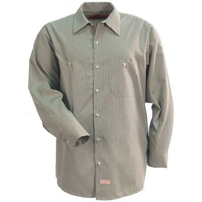 Red Kap Work Clothes: Khaki Long Sleeve Shirt SP14 KB 4 Red Kap Work Clothes: Khaki Long Sleeve Shirt SP14 KB - Image 2