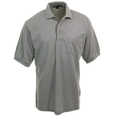 Port Authority Shirts: Men's Silk Touch Grey Polo Shirt K500P GRY 3 Port Authority Shirts: Men's Silk Touch Grey Polo Shirt K500P GRY