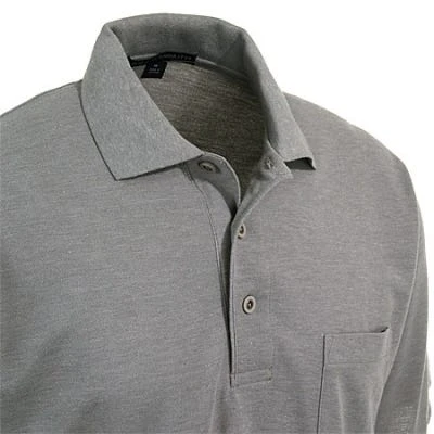 Port Authority Shirts: Men's Silk Touch Grey Polo Shirt K500P GRY 4 Port Authority Shirts: Men's Silk Touch Grey Polo Shirt K500P GRY - Image 2