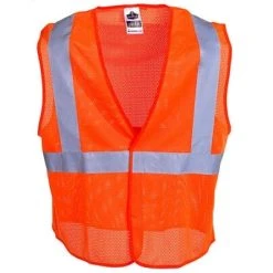Ergodyne Vests: GloWear Orange High Visibility Vest 8205HL ORG