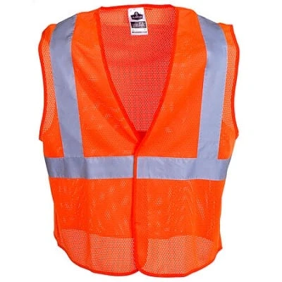 Ergodyne Vests: GloWear Orange High Visibility Vest 8205HL ORG 3 Ergodyne Vests: GloWear Orange High Visibility Vest 8205HL ORG