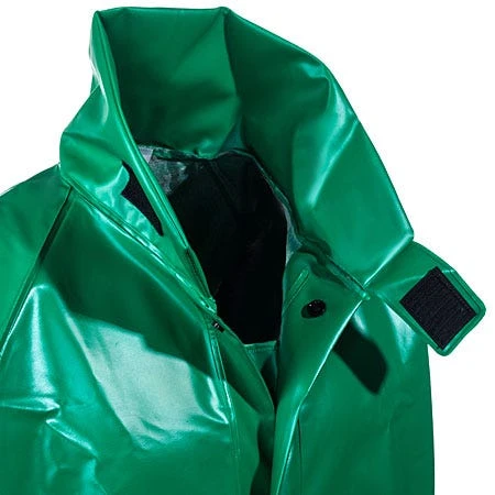 Tingley Jackets: Men's Green Waterproof FR J41008 PVC Rain Jacket 4 Tingley Jackets: Men's Green Waterproof FR J41008 PVC Rain Jacket - Image 2