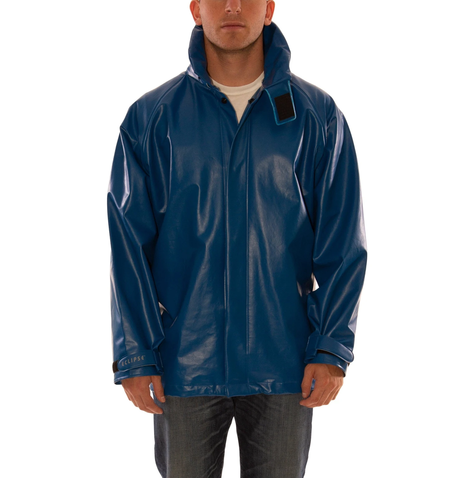 Tingley Jackets: Men's J44241 Blue Eclipse Chemical Resistant PVC Jacket 4 Tingley Jackets: Men's J44241 Blue Eclipse Chemical Resistant PVC Jacket - Image 2