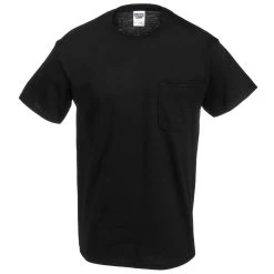 Jerzees Shirts: Men's 29MP BLK Black Dri-Power Heavyweight Pocket T-Shirt -Work Attire Shop jerzees 29mp nvy f 01