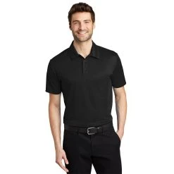Port Authority Shirt: Men's K540 BLK Black Silk Touch Performance Polo 11 Port Authority Shirt: Men's K540 BLK Black Silk Touch Performance Polo -Work Attire Shop k540 black model front