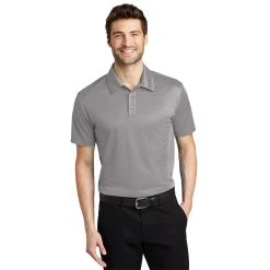 Port Authority Shirt: Men's K540 GRY Gusty Grey Silk Touch Performance Polo 10 Port Authority Shirt: Men's K540 GRY Gusty Grey Silk Touch Performance Polo -Work Attire Shop k540 gustygrey model front