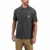 Carhartt Shirts: Men's K570 CRH Carbon Heather Pocket Short Sleeve Polo 2 Carhartt Shirts: Men's K570 CRH Carbon Heather Pocket Short Sleeve Polo -Work Attire Shop k570crh