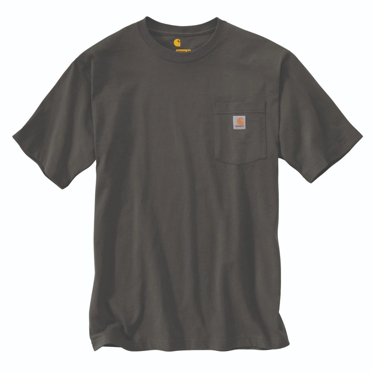 Carhartt Shirts: Men's K87 306 Peat Heavyweight Pocket Short Sleeve Loose Fit T Shirt 3 Carhartt Shirts: Men's K87 306 Peat Heavyweight Pocket Short Sleeve Loose Fit T Shirt