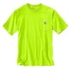 Carhartt Shirts: Men's K87 BLM Brite Lime Heavyweight Short Sleeve Loose Fit Pocket T Shirt 2 Carhartt Shirts: Men's K87 BLM Brite Lime Heavyweight Short Sleeve Loose Fit Pocket T Shirt -Work Attire Shop k87 blm 1 mf21