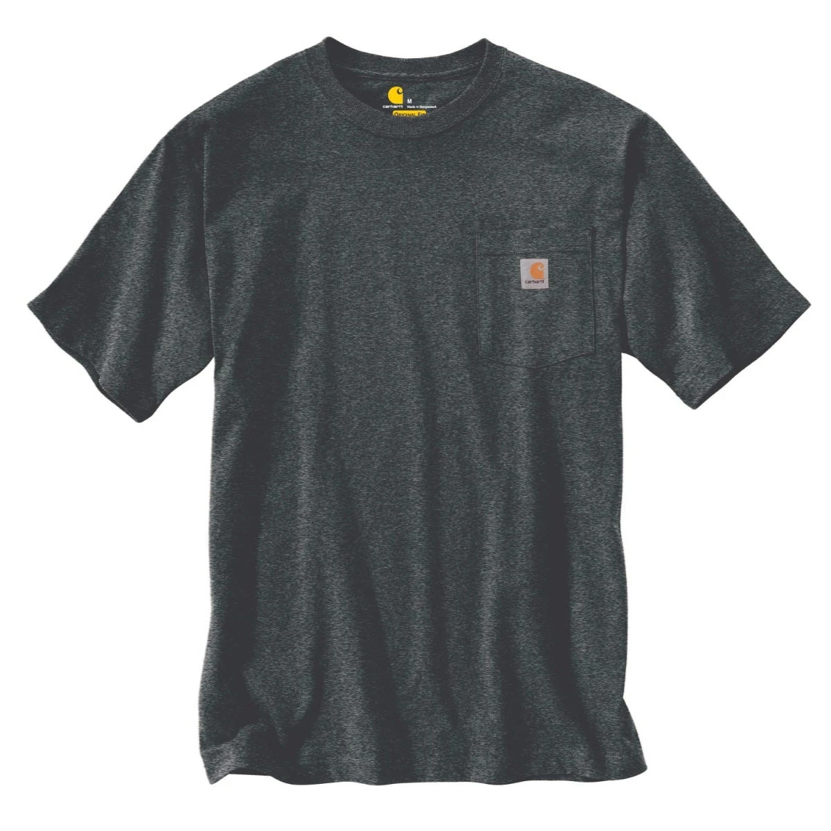 Carhartt Shirts: Men's K87 CRH Carbon Heather Heavy Weight Short Sleeve Loose Fit Pocket T-Shirt 3 Carhartt Shirts: Men's K87 CRH Carbon Heather Heavy Weight Short Sleeve Loose Fit Pocket T-Shirt
