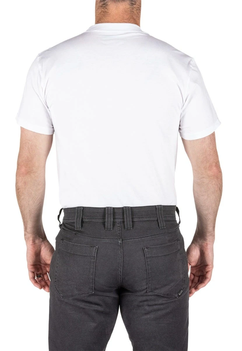 5.11 Tactical Shirts: Men's 40016 010 Utilit-T 3 Pack White Cotton Shirt 4 5.11 Tactical Shirts: Men's 40016 010 Utilit-T 3 Pack White Cotton Shirt - Image 2