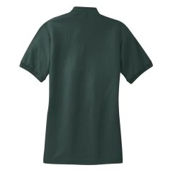 Port Authority Shirts: Women's Silk Touch Green Shirt L500 DGR -Work Attire Shop l500 darkgreen flat back
