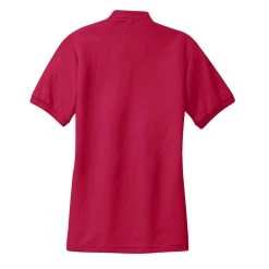 Port Authority Shirts: Women's Red Polo Shirt L500 RED -Work Attire Shop l500 red flat back 1