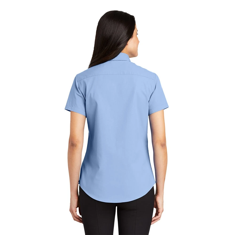 Port Authority Shirts: Womens Light Blue Short Sleeve Shirt L508 LBL 4 Port Authority Shirts: Womens Light Blue Short Sleeve Shirt L508 LBL - Image 2