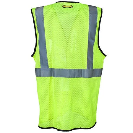 Occunomix Vests: Yellow High Visibility Lightweight Mesh Safety Vest LUX SSGC 3 Occunomix Vests: Yellow High Visibility Lightweight Mesh Safety Vest LUX SSGC
