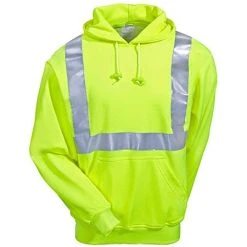 Occunomix Sweatshirts: Men's High Visibility Cotton Blend Hooded Sweatshirt OCCLUX-SWTLH Y 9 Occunomix Sweatshirts: Men's High Visibility Cotton Blend Hooded Sweatshirt OCCLUX-SWTLH Y -Work Attire Shop lux swtlh y occunomixf 01 1